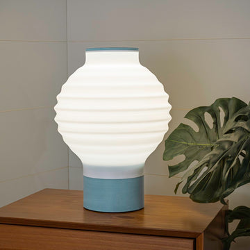 Asian Lantern Vintage Traditional Plant-Based PLA 3D Printed Dimmable LED Table Lamp - JONATHAN Y